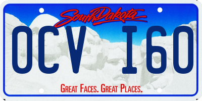 SD license plate 0CVI60