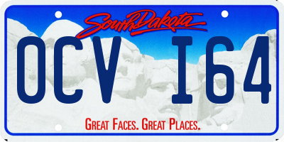 SD license plate 0CVI64