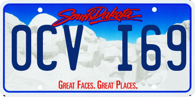 SD license plate 0CVI69