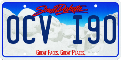 SD license plate 0CVI90