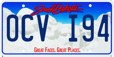 SD license plate 0CVI94
