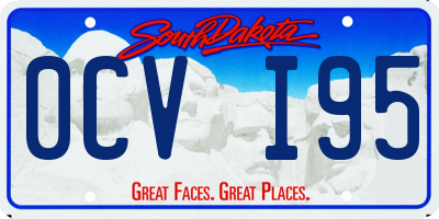 SD license plate 0CVI95