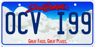 SD license plate 0CVI99