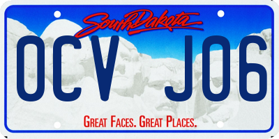 SD license plate 0CVJ06