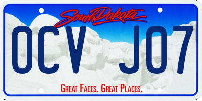 SD license plate 0CVJ07