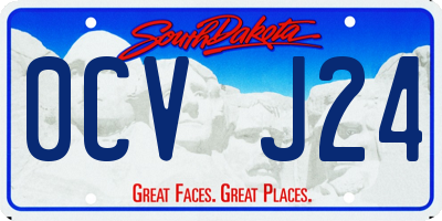 SD license plate 0CVJ24