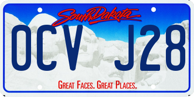 SD license plate 0CVJ28