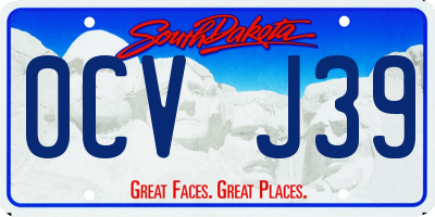 SD license plate 0CVJ39