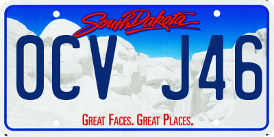 SD license plate 0CVJ46
