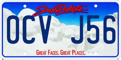 SD license plate 0CVJ56