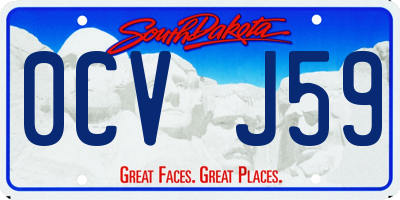 SD license plate 0CVJ59