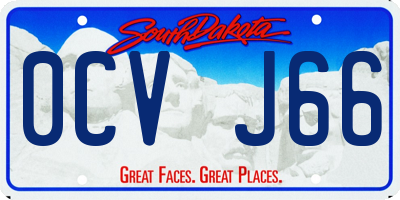 SD license plate 0CVJ66