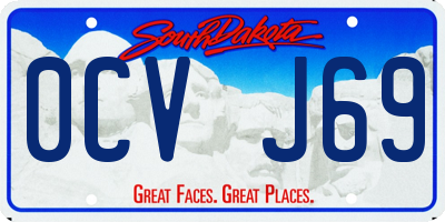 SD license plate 0CVJ69