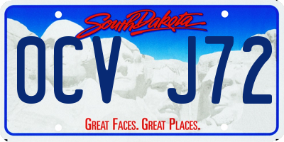 SD license plate 0CVJ72