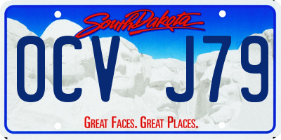 SD license plate 0CVJ79