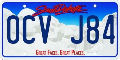 SD license plate 0CVJ84