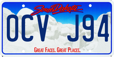 SD license plate 0CVJ94