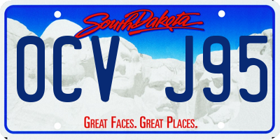 SD license plate 0CVJ95