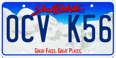 SD license plate 0CVK56