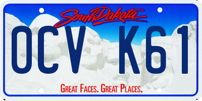 SD license plate 0CVK61