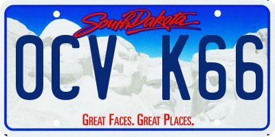 SD license plate 0CVK66