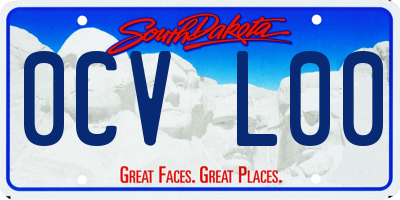 SD license plate 0CVL00