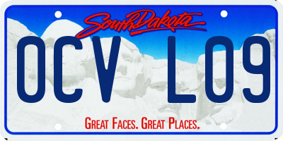 SD license plate 0CVL09