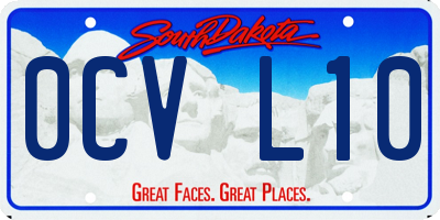 SD license plate 0CVL10