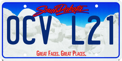 SD license plate 0CVL21
