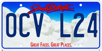 SD license plate 0CVL24