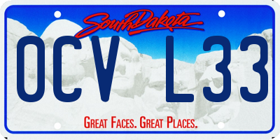 SD license plate 0CVL33