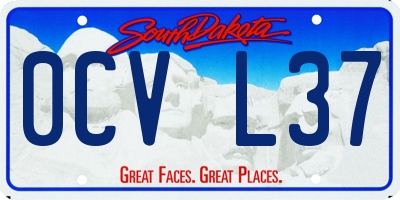 SD license plate 0CVL37