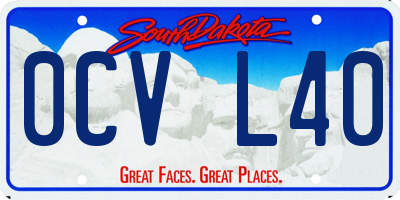 SD license plate 0CVL40