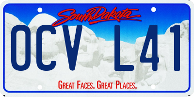 SD license plate 0CVL41