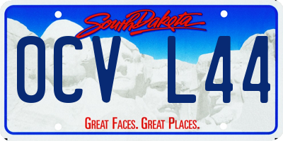 SD license plate 0CVL44