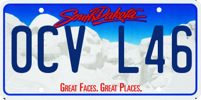 SD license plate 0CVL46