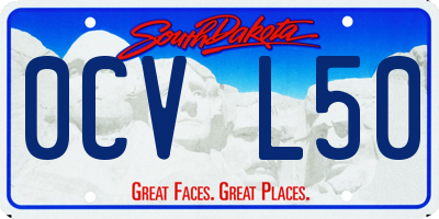 SD license plate 0CVL50