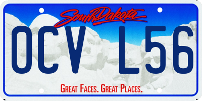 SD license plate 0CVL56