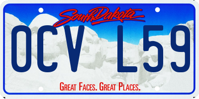 SD license plate 0CVL59