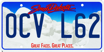 SD license plate 0CVL62