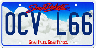 SD license plate 0CVL66