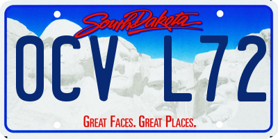 SD license plate 0CVL72