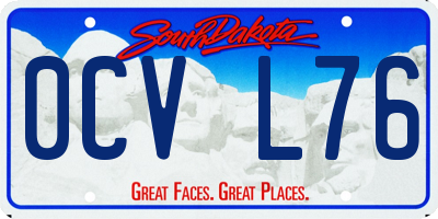 SD license plate 0CVL76