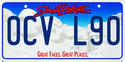 SD license plate 0CVL90