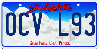 SD license plate 0CVL93