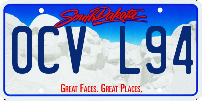 SD license plate 0CVL94