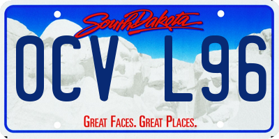 SD license plate 0CVL96