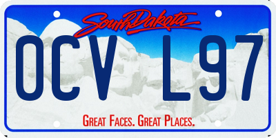 SD license plate 0CVL97