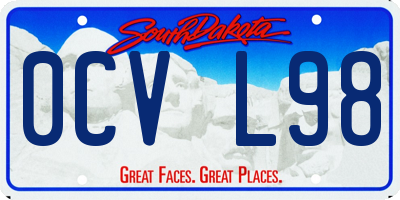 SD license plate 0CVL98