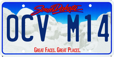SD license plate 0CVM14